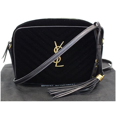 black on black ysl crossbody|ysl denim crossbody.